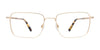 EasyClip EC639 Eyeglasses with Clip-on Sunglasses | Size 54 / Gold