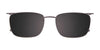 EasyClip EC641 Eyeglasses with Clip-on Sunglasses | Size 53 / Black