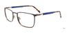 EasyClip EC641 Eyeglasses with Clip-on Sunglasses | Size 53 / Greyish Blue