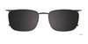 EasyClip EC641 Eyeglasses with Clip-on Sunglasses | Size 53 / Black