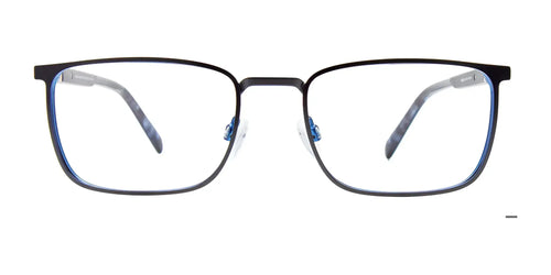 EasyClip EC641 Eyeglasses with Clip-on Sunglasses / Size 53 / Black