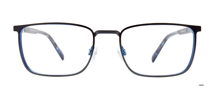 EasyClip EC641 Eyeglasses with Clip-on Sunglasses | Size 53 / Black
