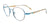 EasyClip EC642 Eyeglasses with Clip-on Sunglasses | Size 50 / Brown & Light Blue