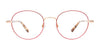 EasyClip EC642 Eyeglasses with Clip-on Sunglasses | Size 50 / Blue & Lavender