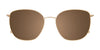 EasyClip EC643 Eyeglasses with Clip-on Sunglasses | Size 54 / Dark Brown