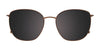 EasyClip EC643 Eyeglasses with Clip-on Sunglasses | Size 54 / Dark Brown