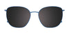 EasyClip EC643 Eyeglasses with Clip-on Sunglasses | Size 54 / Dark Brown