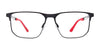 EasyClip EC644 Eyeglasses with Clip-on Sunglasses | Size 54 / Black