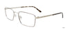EasyClip EC645 Eyeglasses with Clip-on Sunglasses | Size 53 / Black & Silver
