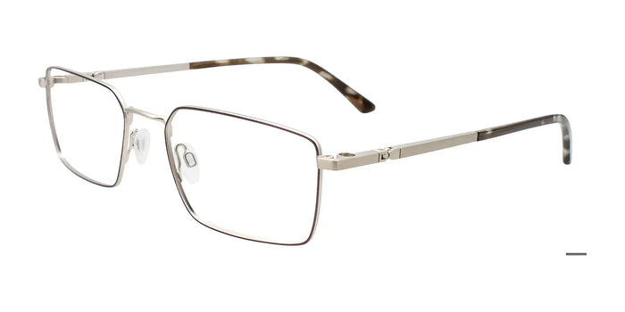 EasyClip EC645 Eyeglasses with Clip-on Sunglasses | Size 53 / Black & Silver