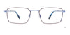 EasyClip EC645 Eyeglasses with Clip-on Sunglasses | Size 53 / Black & Silver