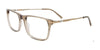 EasyClip EC646 Eyeglasses with Clip-on Sunglasses | Size 53 / Slate Grey Transparent