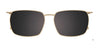 EasyClip EC646 Eyeglasses with Clip-on Sunglasses | Size 53 / Blue Trasparent