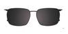 EasyClip EC646 Eyeglasses with Clip-on Sunglasses | Size 53 / Blue Trasparent