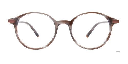 EasyClip EC647 Eyeglasses with Clip-on Sunglasses / Size 49 / Greysh Brown & Brown