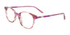EasyClip EC649 Eyeglasses | Size 45 / Purple Striped & Lime