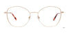EasyClip EC650 Eyeglasses with Clip-on Sunglasses | Size 53 / Light Blue & Blue