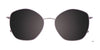 EasyClip EC650 Eyeglasses with Clip-on Sunglasses | Size 53 / Light Blue & Blue
