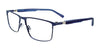 EasyClip EC651 Eyeglasses with Clip-on Sunglasses | Size 55 / Navy Blue