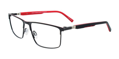 EasyClip EC651 Eyeglasses with Clip-on Sunglasses Black