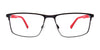 EasyClip EC651 Eyeglasses with Clip-on Sunglasses | Size 55 / Black