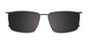 EasyClip EC651 Eyeglasses with Clip-on Sunglasses | Size 55 / Clip Only (Color №020)