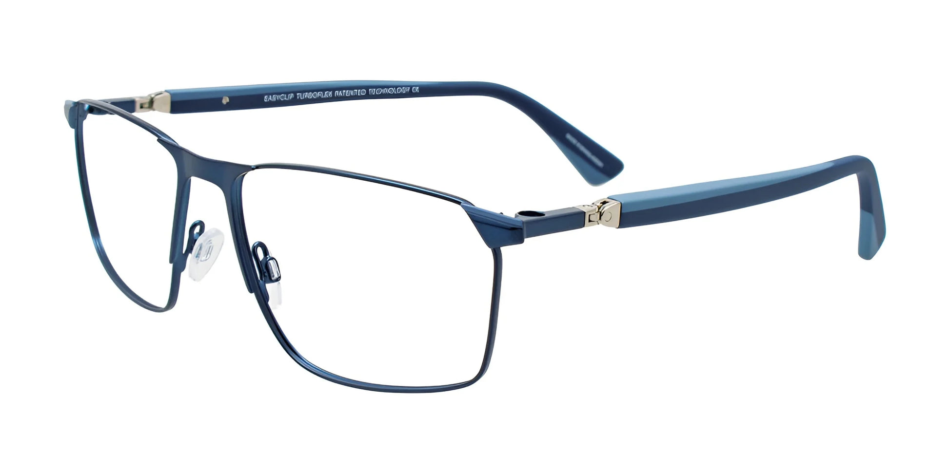 EasyClip EC652 Eyeglasses Dark Blue & Light Blue