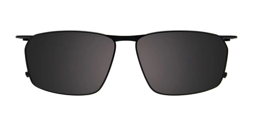 EasyClip EC652 Eyeglasses with Clip-on Sunglasses / Size 56 / Black & Red