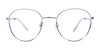 EasyClip EC657 Eyeglasses | Size 46 / Shiny Gold & Pink Tort