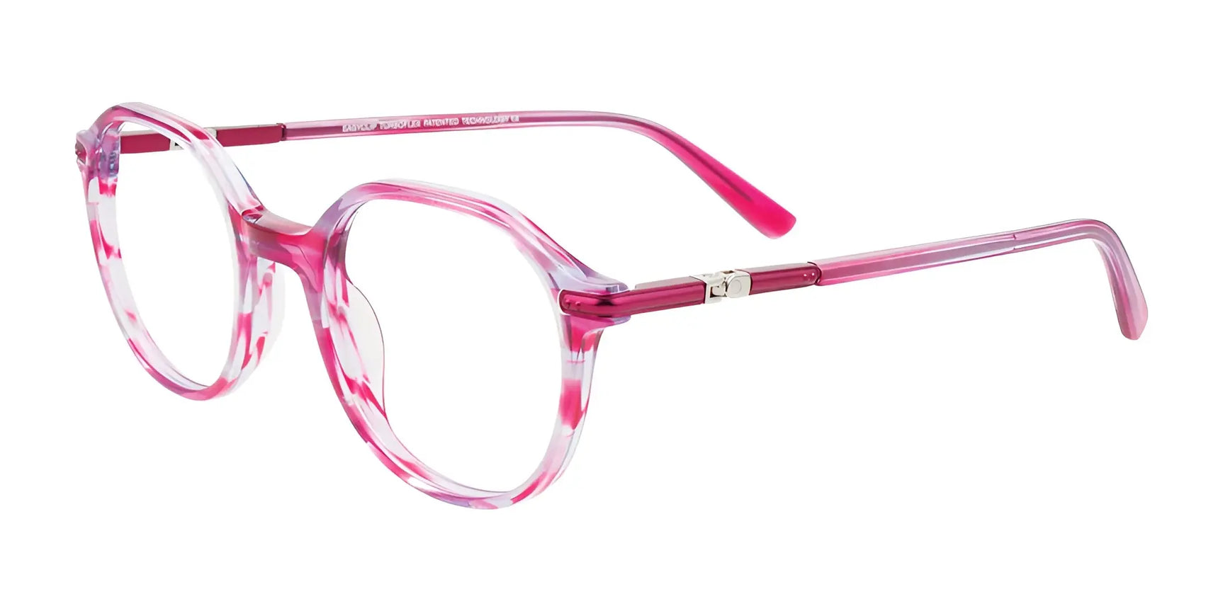 EasyClip EC659 Eyeglasses Transparent Bright Pink & Lilac