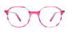 EasyClip EC659 Eyeglasses | Size 43 / Transparent Bright Pink & Lilac