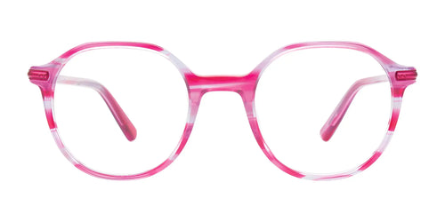 EasyClip EC659 Eyeglasses / Size 43 / Transparent Bright Pink & Lilac