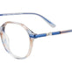 Transparent Light Blue & Light Brown
