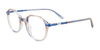 EasyClip EC659 Eyeglasses | Size 43 / Transparent Light Blue & Light Brown