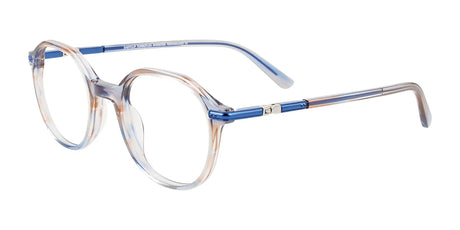 EasyClip EC659 Eyeglasses Transparent Light Blue & Light Brown