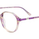 Transparent Purple & Light Beige