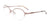 EasyClip EC660 Eyeglasses with Clip-on Sunglasses | Size 51 / Pink Gold & Light Brown