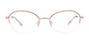 EasyClip EC660 Eyeglasses with Clip-on Sunglasses | Size 51 / Lilac & Red