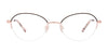 EasyClip EC660 Eyeglasses with Clip-on Sunglasses | Size 51 / Lilac & Red
