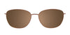 EasyClip EC661 Eyeglasses with Clip-on Sunglasses | Size 54 / Blue & Pink Gold