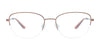 EasyClip EC661 Eyeglasses with Clip-on Sunglasses | Size 54 / Blue & Pink Gold