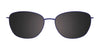 EasyClip EC661 Eyeglasses with Clip-on Sunglasses | Size 54 / Blue & Pink Gold