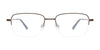 EasyClip EC662 Eyeglasses | Size 50 / Blue & Light Gold