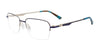 EasyClip EC662 Eyeglasses | Size 50 / Blue & Light Gold
