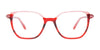 EasyClip EC663 Eyeglasses | Size 49 / Marble Red & Tr. Red