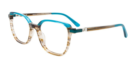 EasyClip EC663 Eyeglasses Tr. Marble Brown & Tr. Turquoise