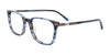 EasyClip EC664 Eyeglasses | Size 48 / Transparent Marble Dark Blue