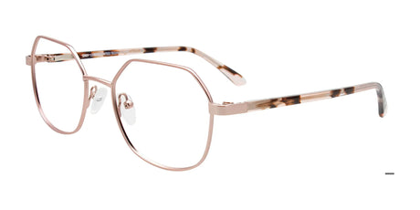 EasyClip EC665 Eyeglasses with Clip-on Sunglasses Rose Gold / Rose Tortoise