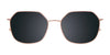 EasyClip EC665 Eyeglasses with Clip-on Sunglasses | Size 51 / Blue & Silver/Dark Blue Tortoise