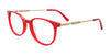 EasyClip EC667 Eyeglasses | Size 48 / Transparent Red